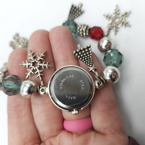 LJ  Signed Christmas Charm Watch - Picture 4 of 6